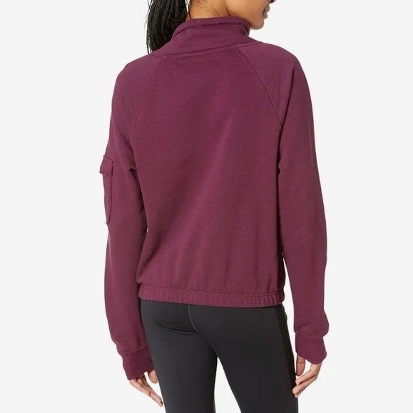 Champion Campus Eco Fleece Mini Zip Mock Neck Large Warm Cinnamon - Picture 9 of 11